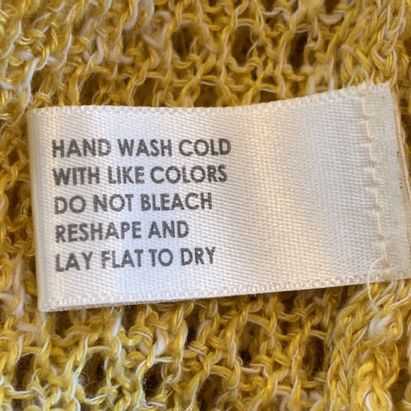 White + Warren Lightweight Beach Sweater, Pullover Crewneck, Tan Yellow, XS - Picture 5 of 5